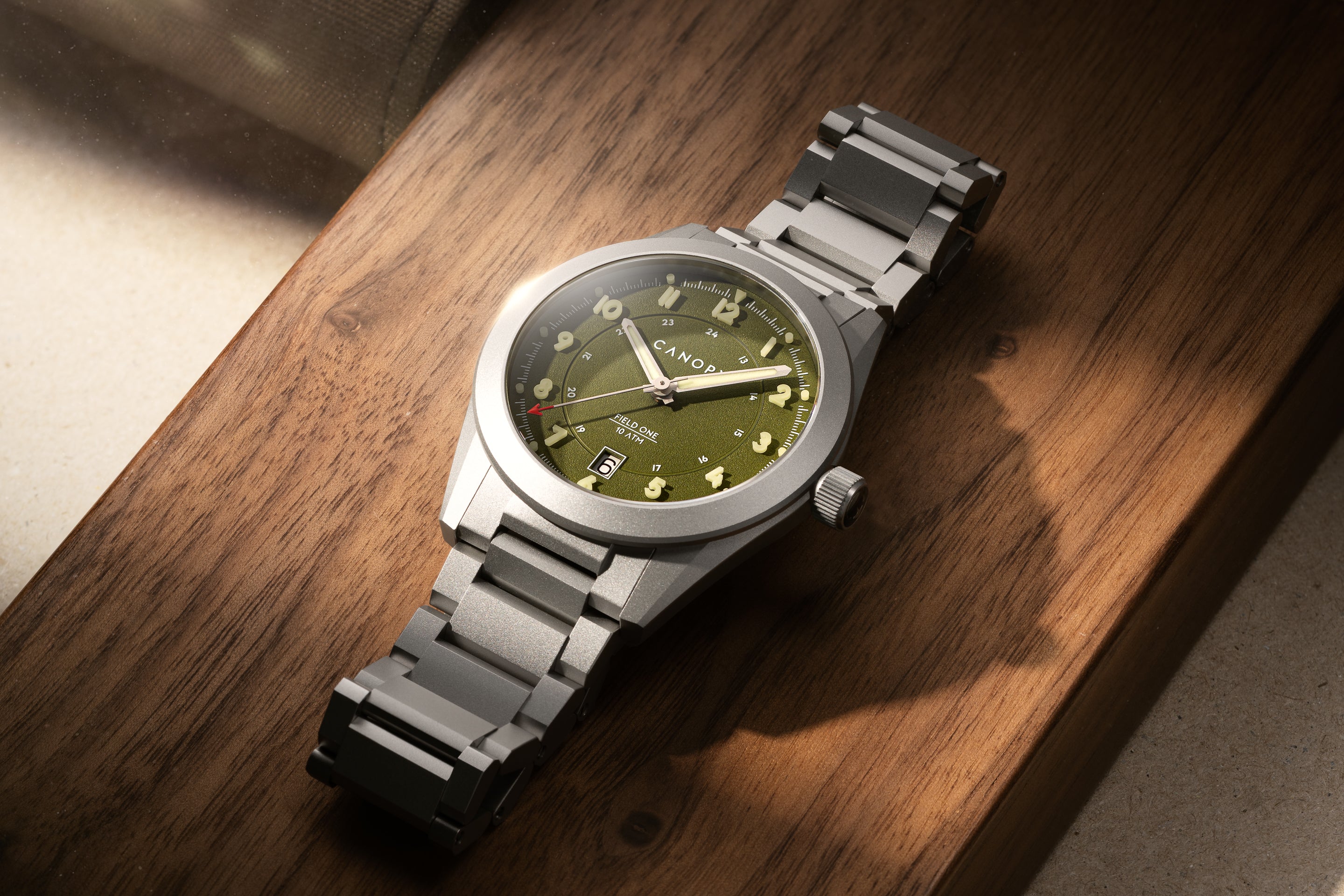Field One Blue — Titanium Field Watch – Canopy Watch Company